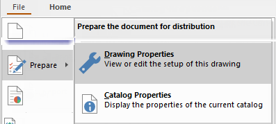 Prepare Drawing Properties